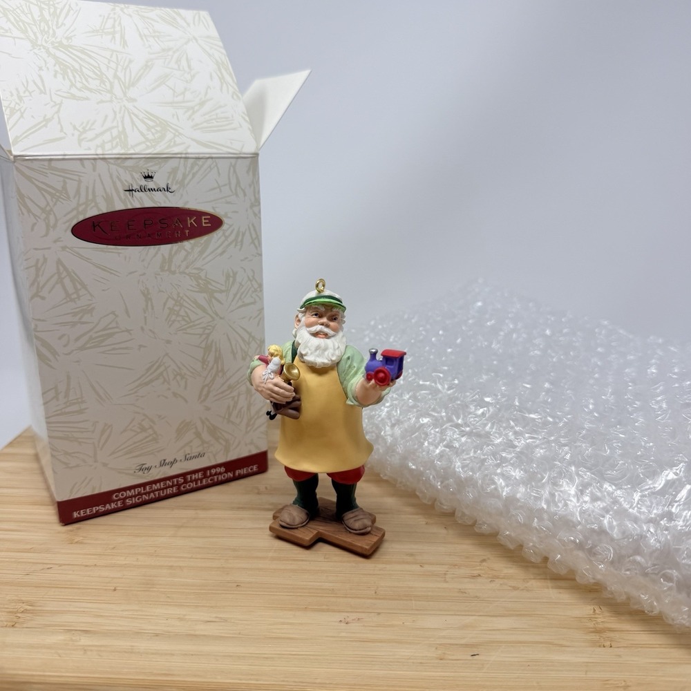 Hallmark Keepsake Ornament Toy Shop Santa 1996 Signature Collection Figurine